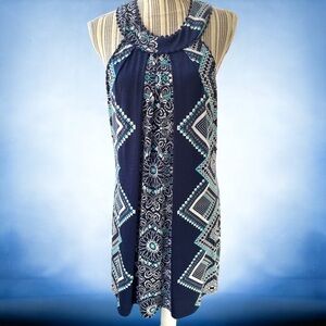 THREE Pink Hearts dress, size L, poly/spandex, excellent used condition